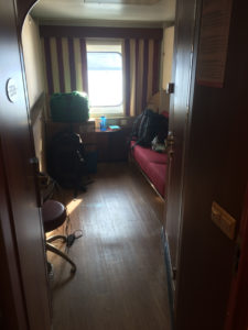 An outside cabin on a Viking Line ship